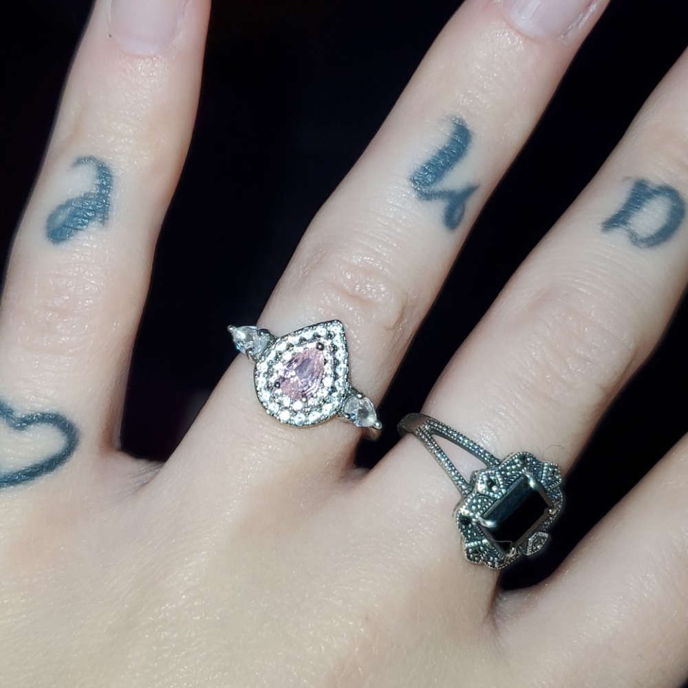 Sterling Silver Pink Ring